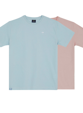 [法国]Helas CLASSIC TEE PASTEL 纯色宽松厚圆领休闲短袖T恤