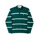 条纹针织衫 25SP 法国 ZIP HELAS QUARTER TEAL TRICOT KNIT