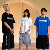 AVENUESON大道之子2025三色泼墨主题l经典 ogo索罗纳透气短袖 T恤