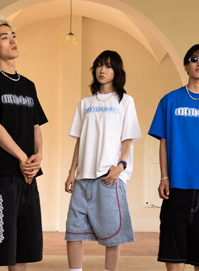 AVENUESON大道之子2025三色泼墨主题l经典ogo索罗纳透气短袖T恤