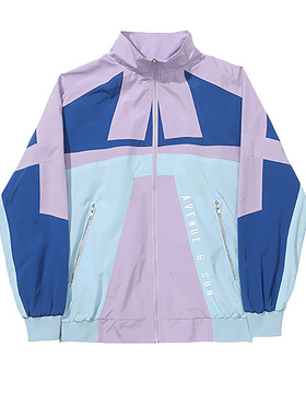 AVENUE&SON CONTRAST 拼接尼龙夹克外套