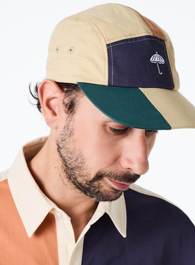 【法国】HELAS 25FA BLOCCHI CAP MULTICO多边形拼色五片帽帽子