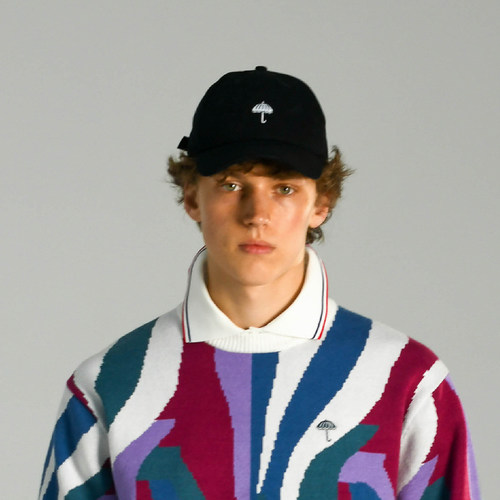 【法国】HELAS 26SP CLASSIC CAP 双色经典logo刺绣棒球帽弯檐帽