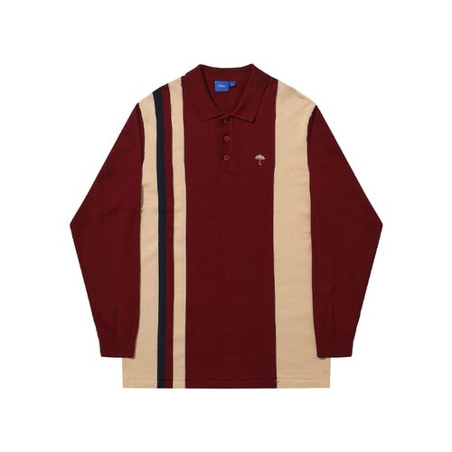 【法国】HELAS 25SP FELLA KNIT LS POLO 针织POLO衫