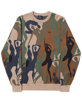 [法国]Helas ALL BEAUTIES KNIT CREWNECK MULTICO舞蹈插图套头衫