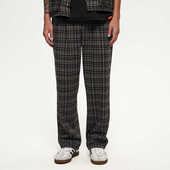 格纹休闲滑板直筒可调节西裤 AVENUE 大道之子 2024春夏 SON