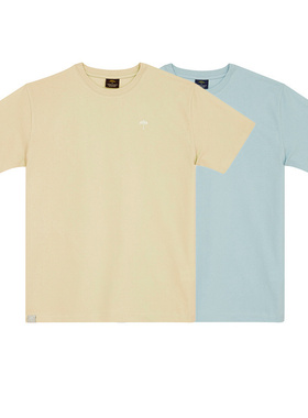 [法国]Helas CLASSIC TEE LOGO 纯色宽松厚圆领休闲短袖T恤