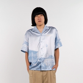 衬衫 AVENUE 大道之子2024春夏 照片印花宽松透气短袖 SON