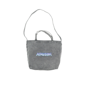 AVENUE&SON大道之子2024秋冬水洗刺绣logo托特包单肩包