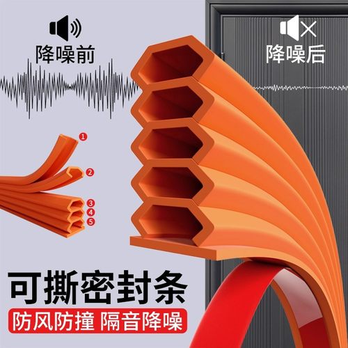 防盗门入户门密封条门缝防风大门框专用房门隔音静音条进户门胶条