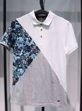 SELECTED思莱德青春夏季上班流行进口休闲白色纯棉短袖半袖polo衫