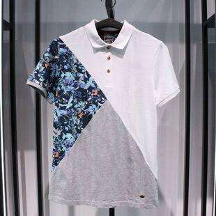SELECTED思莱德青春夏季上班流行进口休闲白色纯棉短袖半袖polo衫