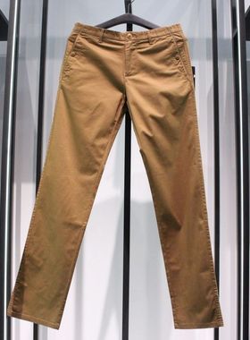Jack Jones杰克琼斯薄款夏季土黄色锥形裤修身休闲裤长裤小脚裤