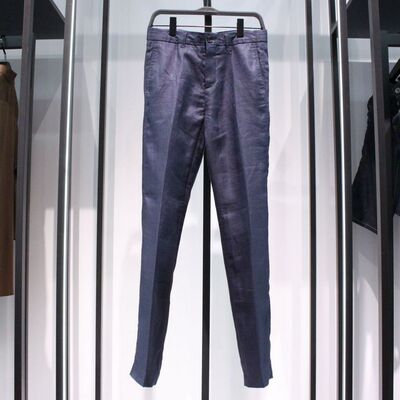 思来德长裤修身休闲苎麻凉爽