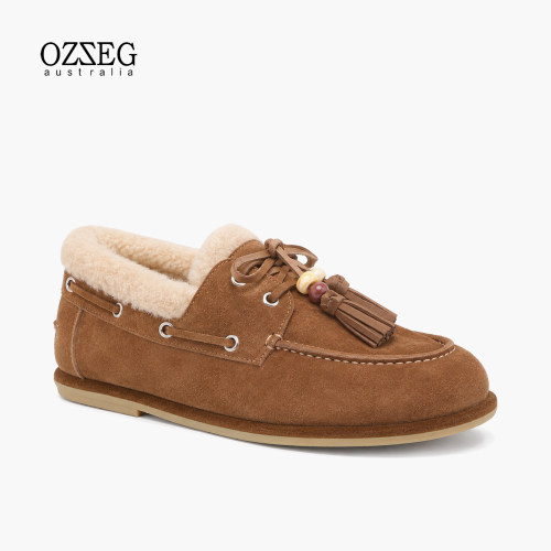 OZZEG舒适防滑厚底一脚蹬棉鞋
