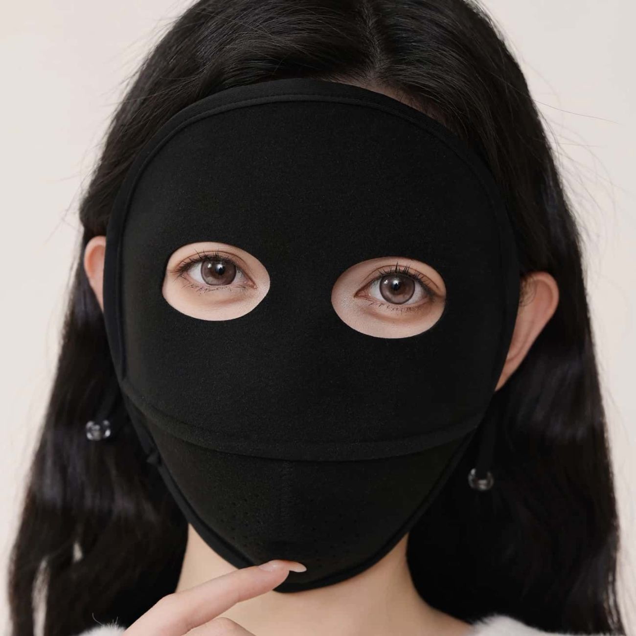 保暖口罩冬天防风女士防寒女脸基尼可调节防冻脸加厚面罩防雪骑行