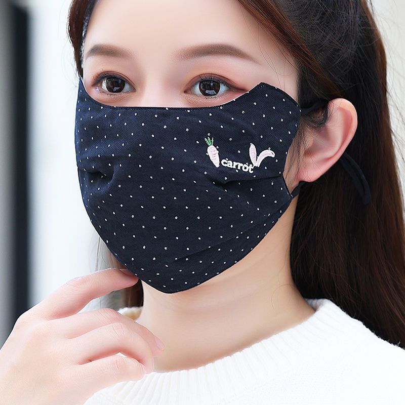 口罩女纯全棉布可水洗秋冬季防寒保暖新款成人高颜值遮护全脸面罩