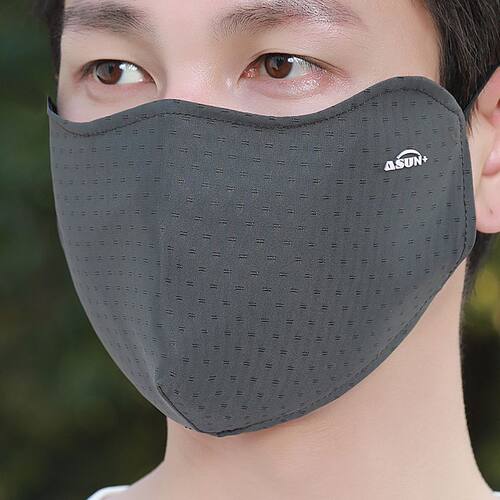 大码男士夏季冰丝防晒口罩男大脸