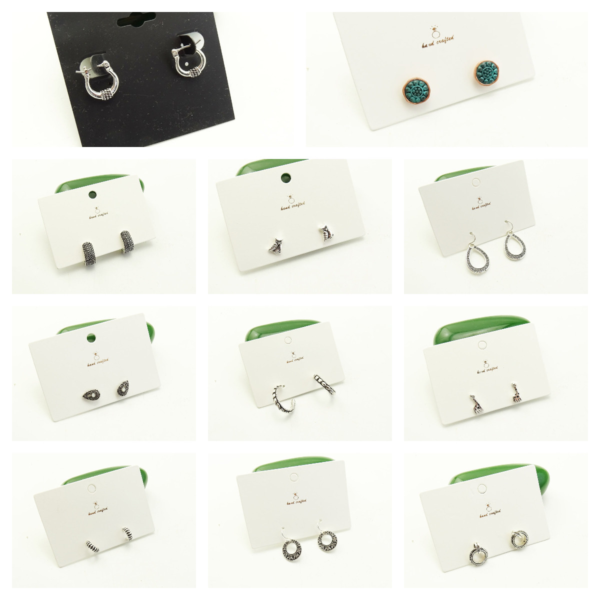 K93 欧美时尚复古镂空金属精致耳坠日韩少女中古耳环百搭耳钉耳饰