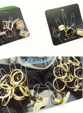 韩国进口耳环网红戒指K96个性