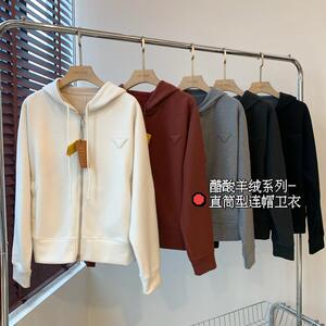 THEWOW高端醋酸羊绒 柔软细腻磨毛质感厚实有型连帽卫衣卫裤套装
