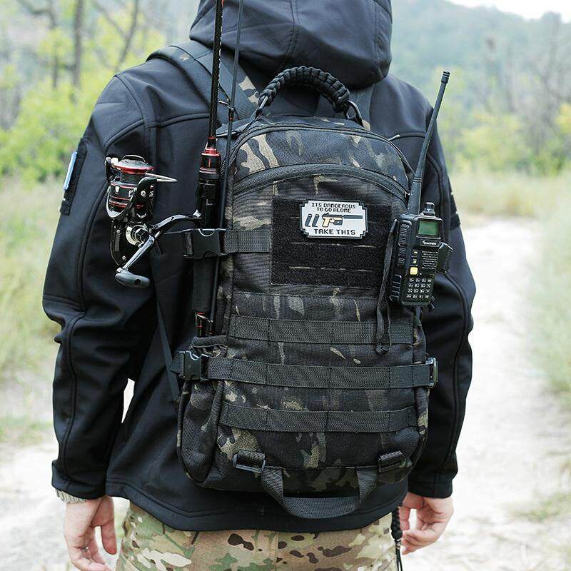 机能双肩包男户外多功能轻旅行登山包徒步包通勤快速反应组合包