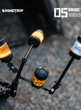 山趣户外露营灯19灯配件天幕帐篷会旋转的磁吸气氛小挂灯照明背包