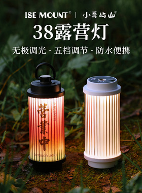 德厚led充电露营灯便携磁吸帐篷防水氛围挂38灯户外照明超长续航