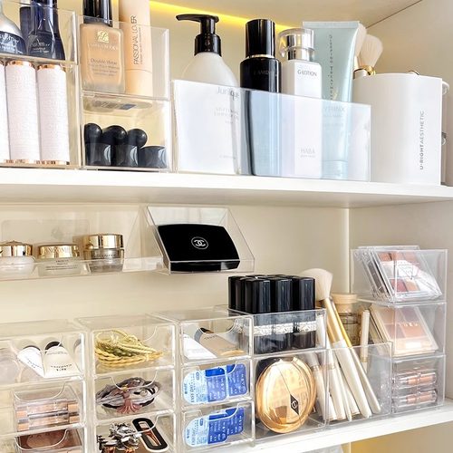 卫生间镜柜面膜口红化妆品收纳盒