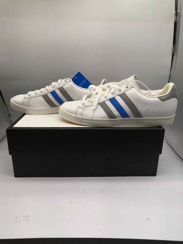 adias neo GRAND COURT BASE 2.0低帮板鞋男女同款白蓝色  44码