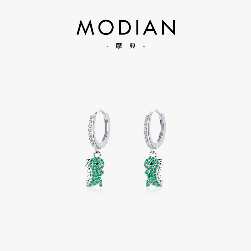 小众薄荷绿超闪甜美风高级耳圈