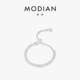 MODIAN摩典S925纯银超闪波光粼粼戒指女小众精致满天星可调节指环