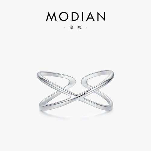 纯银线条小众设计时尚个性风戒指