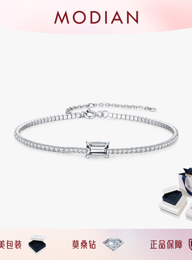 摩典S925纯银莫桑钻轻奢手链女