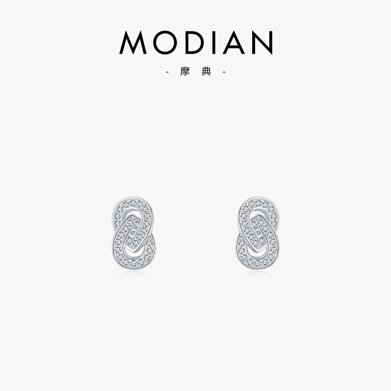 s925高级设计感仿真钻耳钉