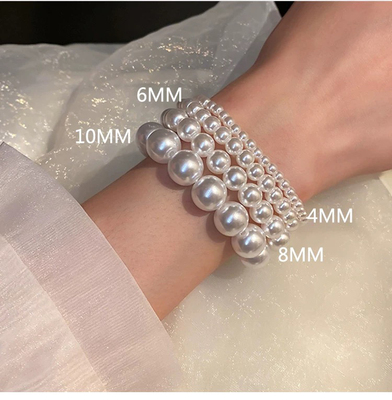 气质高级感仿珍珠手链女简约高颜值手串小众闺蜜款手饰珍珠手串