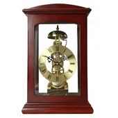 机械上弦台钟透视机芯摆钟整点报时发条