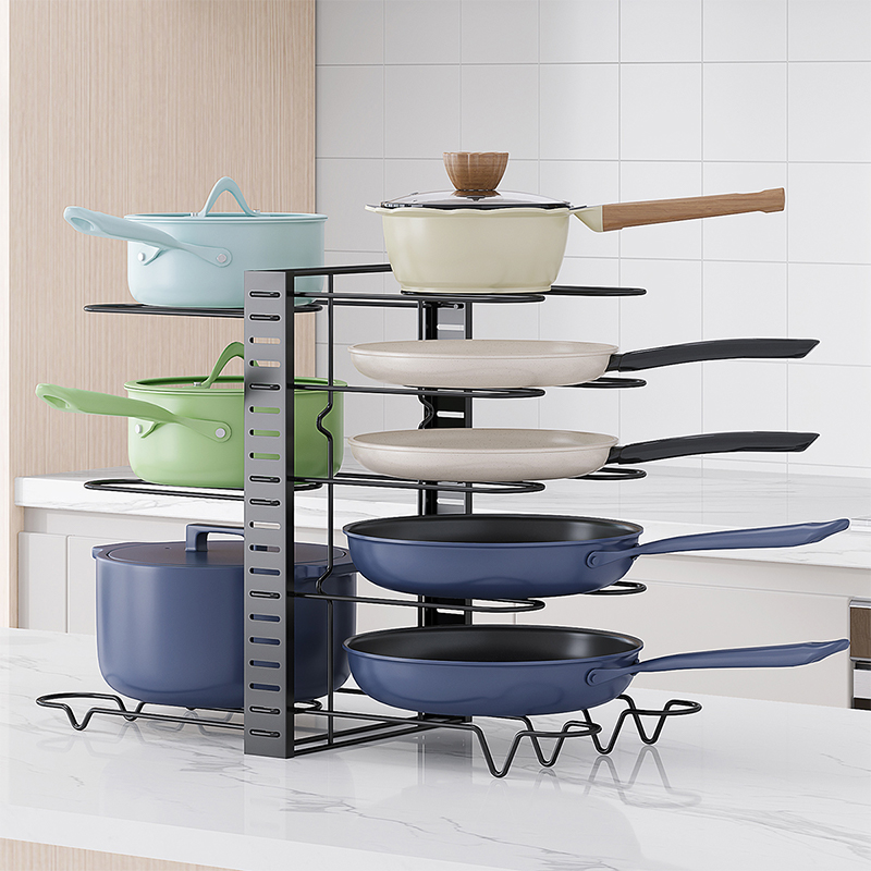 不锈钢灶台家用多层免打孔