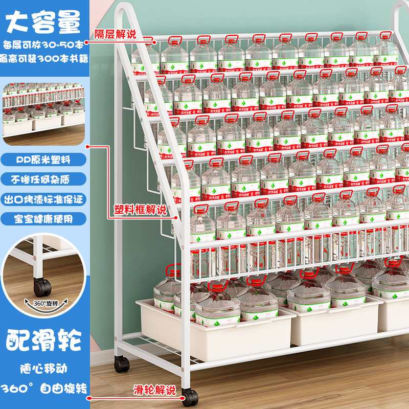 儿童书架家用玩具收纳整理幼儿宝宝绘本落地多层一体收纳柜置物架,住宅家具,儿童储物架/收纳架（原婴童）,淘宝优惠券,粉丝福利购,淘宝优惠卷