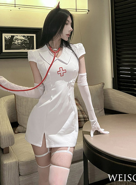 黑涩会日系白衣天使医生性感纯欲cosplay制服套装万圣节护士装女