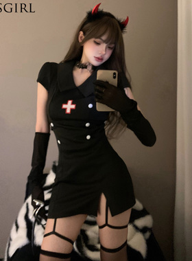 weisgirl暗黑小恶魔万圣节cos服性感纯欲医生女仆套装小护士制服
