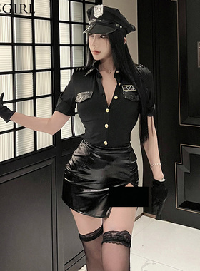 纯欲风御姐性感女警OL欧美cosplay海军秘书装弹力空姐制服套装女