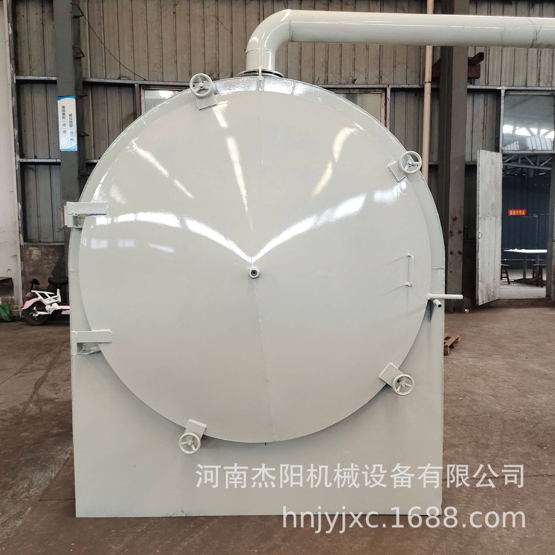 (货到付款)大型密封卧式原木实木椰壳炭化炉 日产3吨碳化炉