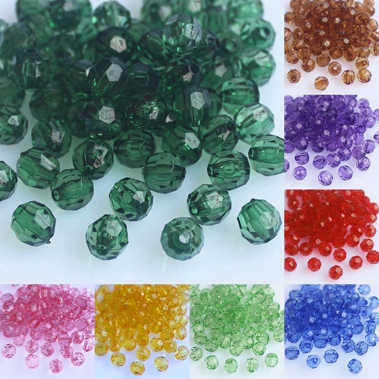 diy切面编织亚克力透明塑料散珠