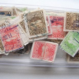 民国时期.赈灾邮票.哀鸿遍野.雕刻版.信销票三枚不同,随机发货