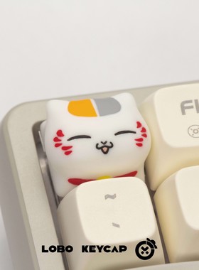 夏日友人帐猫咪老师二次元键帽