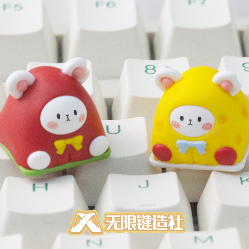 甜品小鼠可爱卡通键帽