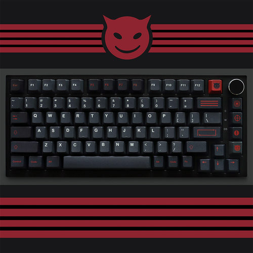 GMK Evil Dolch恶魔豆主题键帽机械键盘129键PBT热升华原厂高度