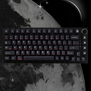 极简黑键帽日文WOB原厂高度PBT热升华大全套机械键盘帽64/75/87