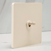 PIALT普田 春雨开关插座 拨杆开关适合可可蛋奶 白杆 奶油风